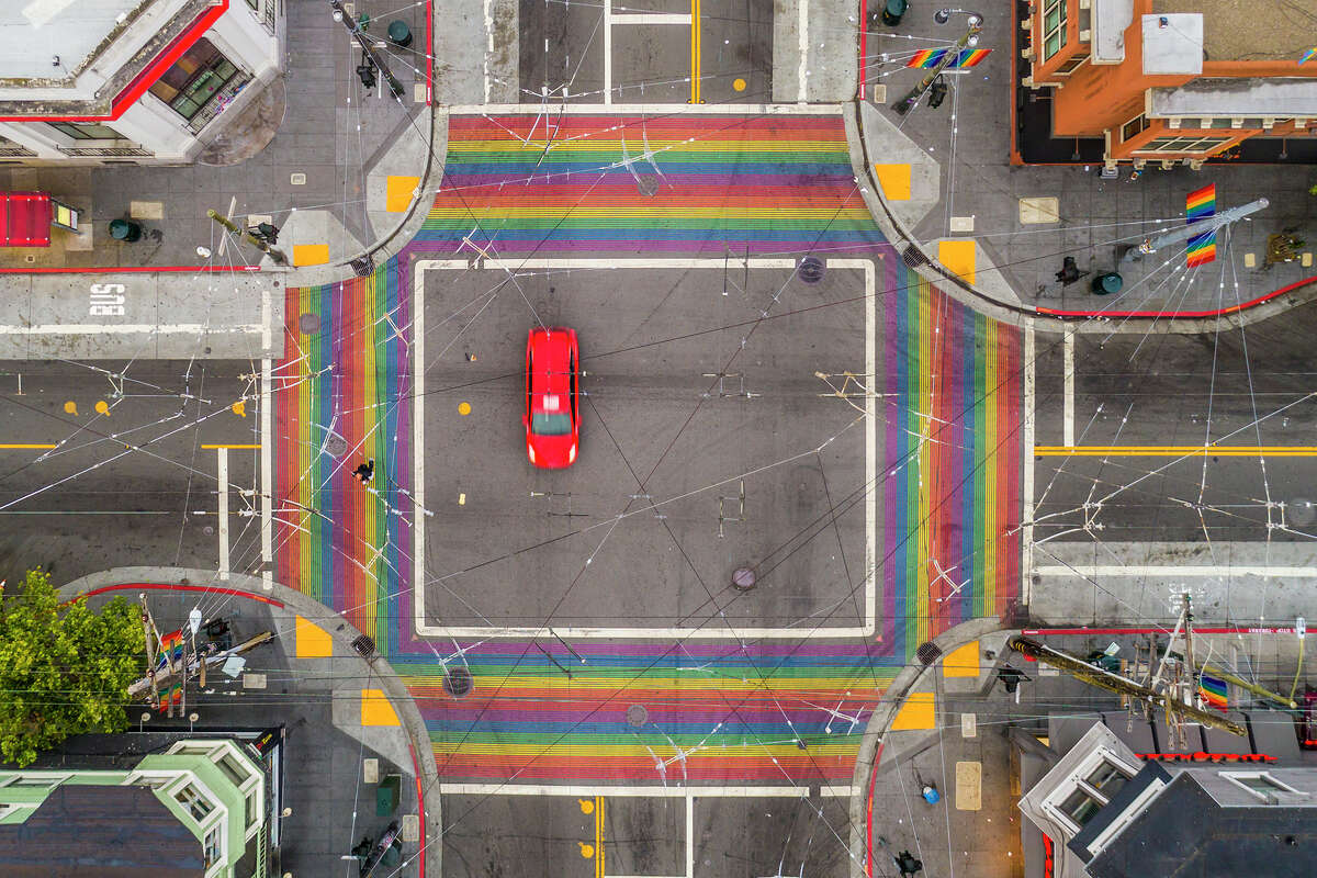 Aerial photo of the Castro District in San Francisco.