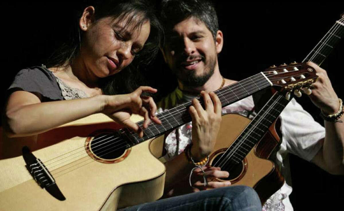 Rodrigo Sanchez and Gabriela Quintero, known as Rod y Gab to friends and fans, perform for an enthusiastic audience at the Majestic Theatre.