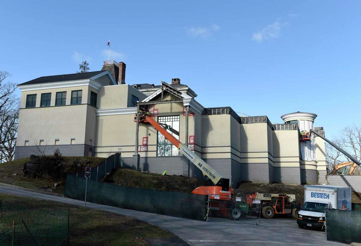 Construction on the "New Bruce" expansion and renovation continues at the Bruce Museum in Greenwich, Conn. Monday, Jan. 4, 2021. The New Bruce is scheduled for completion in the fall of 2022.