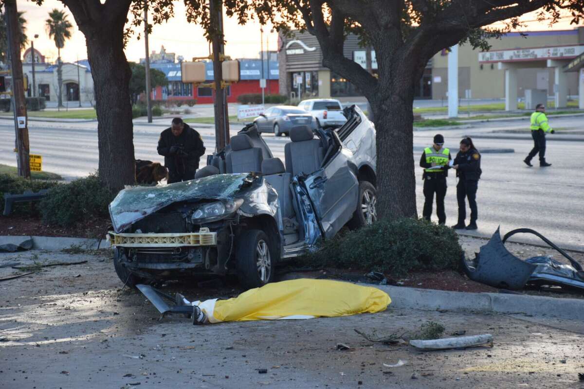 Police investigate a fatal crash in 2018 on the Southwest Side. Two bills in the state legislature are proposing to lower the default speed limit on San Antonio streets from 30 mph to 25 mph to decrease fatal motor accidents in the area.