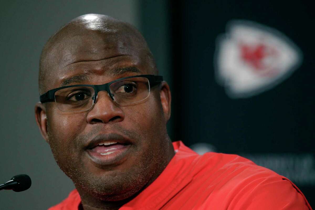 The Texans have asked to interview Kansas City offensive coordinator Eric Bieniemy for their head-coaching position.