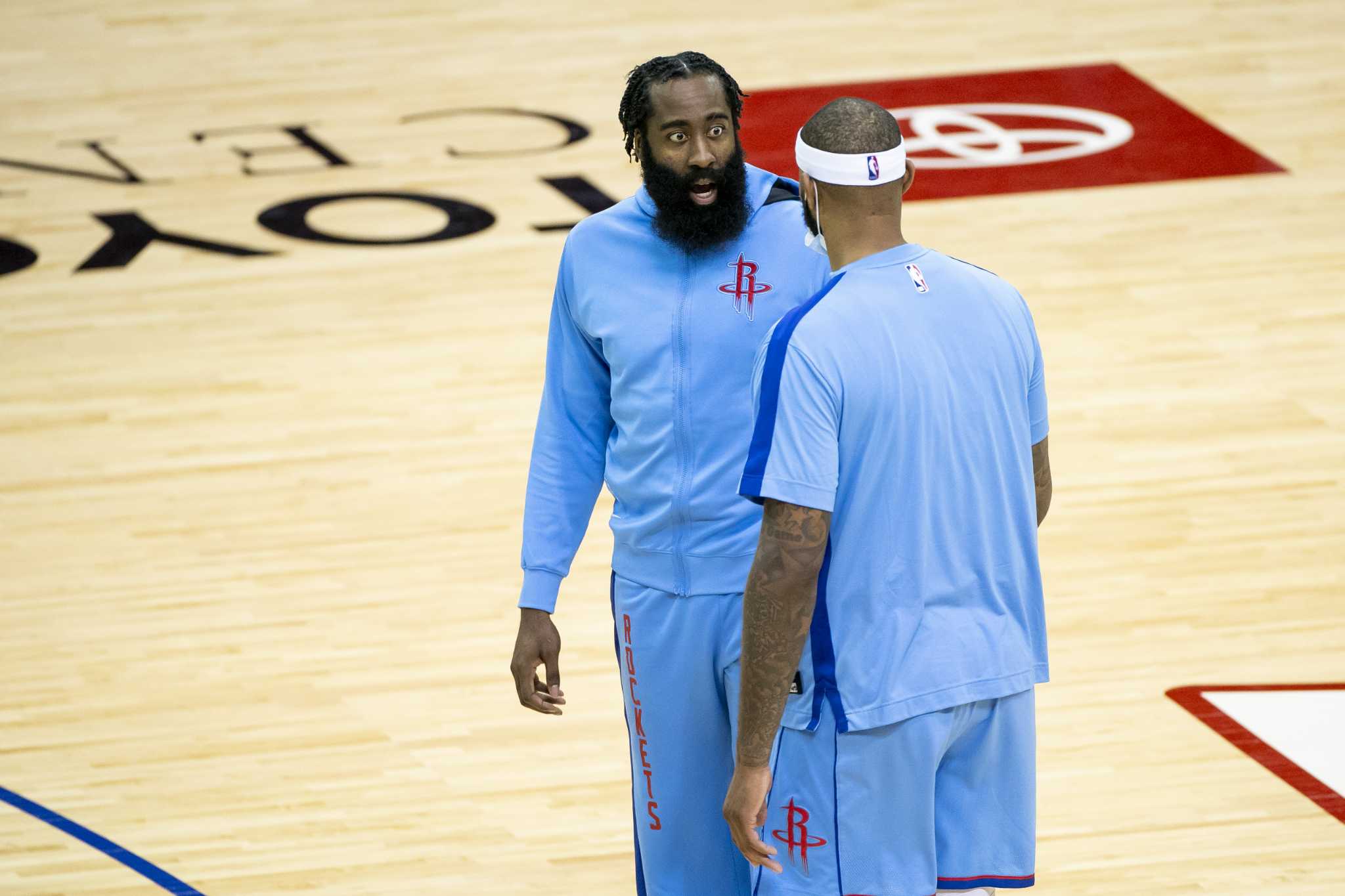 Rockets' John Wall, DeMarcus Cousins confronted James Harden in locker room  meeting before trade: report