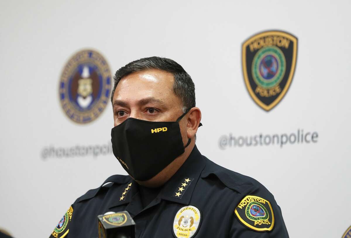 Houston Police Chief Art Acevedo during a press conference at HPD Headquarters in Houston, Wednesday, Jan. 13, 2021.
