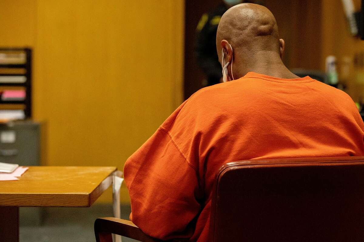 Troy McAlister appears for his arraignment at the Hall of Justice in San Francisco on Jan. 5. McAlister is accused of killing two women after speeding through a stoplight in San Francisco's South of Market neighborhood in a stolen car on New Year?•s Eve.