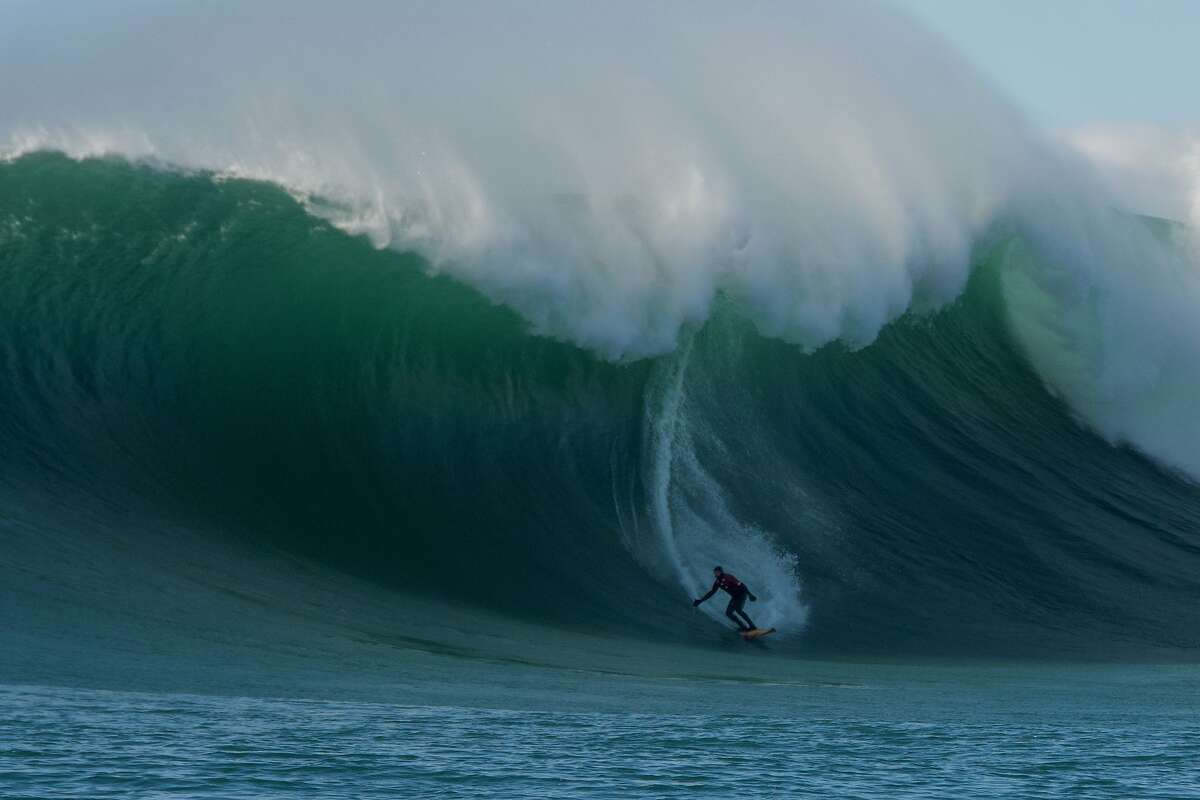 At the age of 51, Santa Cruz surfer Peter Mel performed an historic tube ride at Mavericks on Jan. 8.