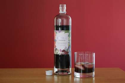 Proteau calls itself a nonalcoholic botanical aperitif. The Ludlow Red flavor is based on blackberry juice concentrate.