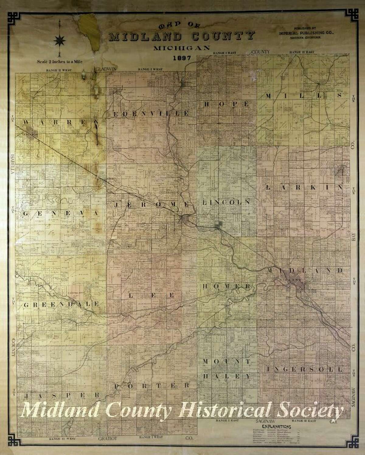 Clare County Plat Map A Window Into Midland's Past: Early Settler's Story Tells Of Midland In The  Late 1880S