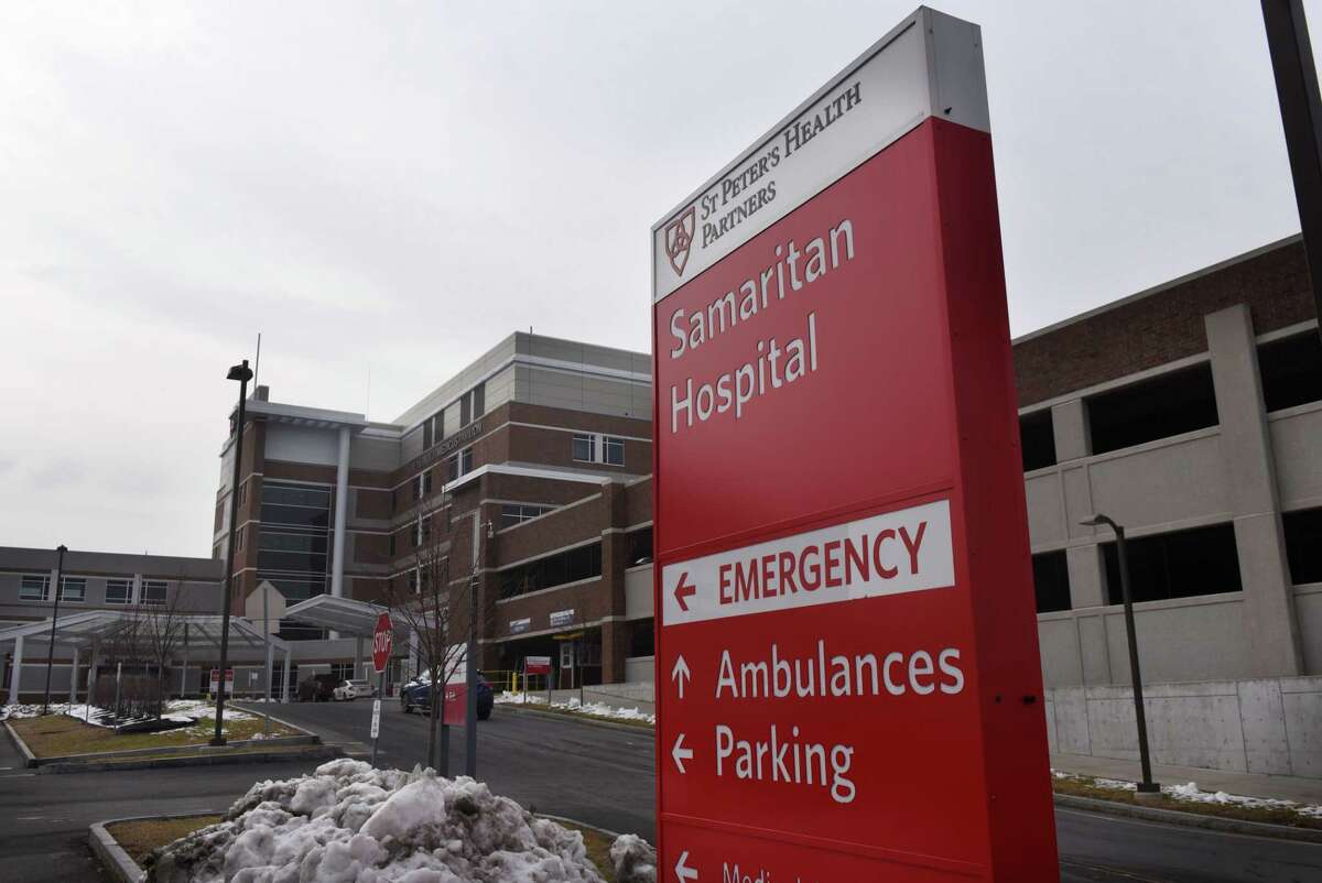 Exterior of Samaritan Hospital on Friday, Jan. 15, 2021, in Troy N.Y. (Will Waldron/Times Union)