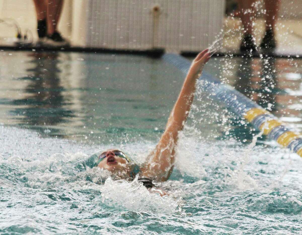 Manistee's Flaminia Coitti will swim the 100-yard backstroke and 200-yard individual medley at the Division 3 state swim finals at Lake Orion. (News Advocate file photo)