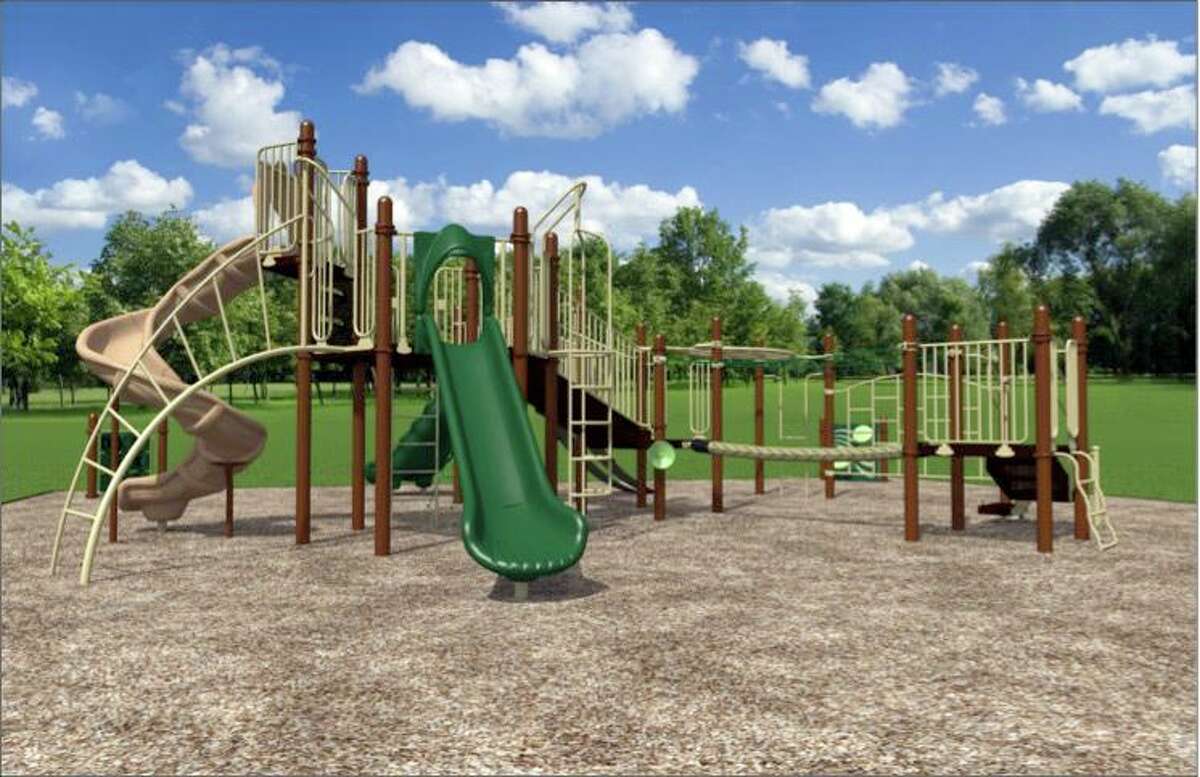 A rendering of the new playground design slected for Redding Elementary School.
