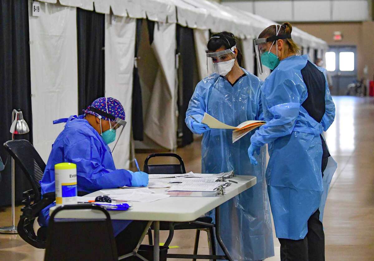 Hospitals full. Thousands infected with coronavirus each week. San