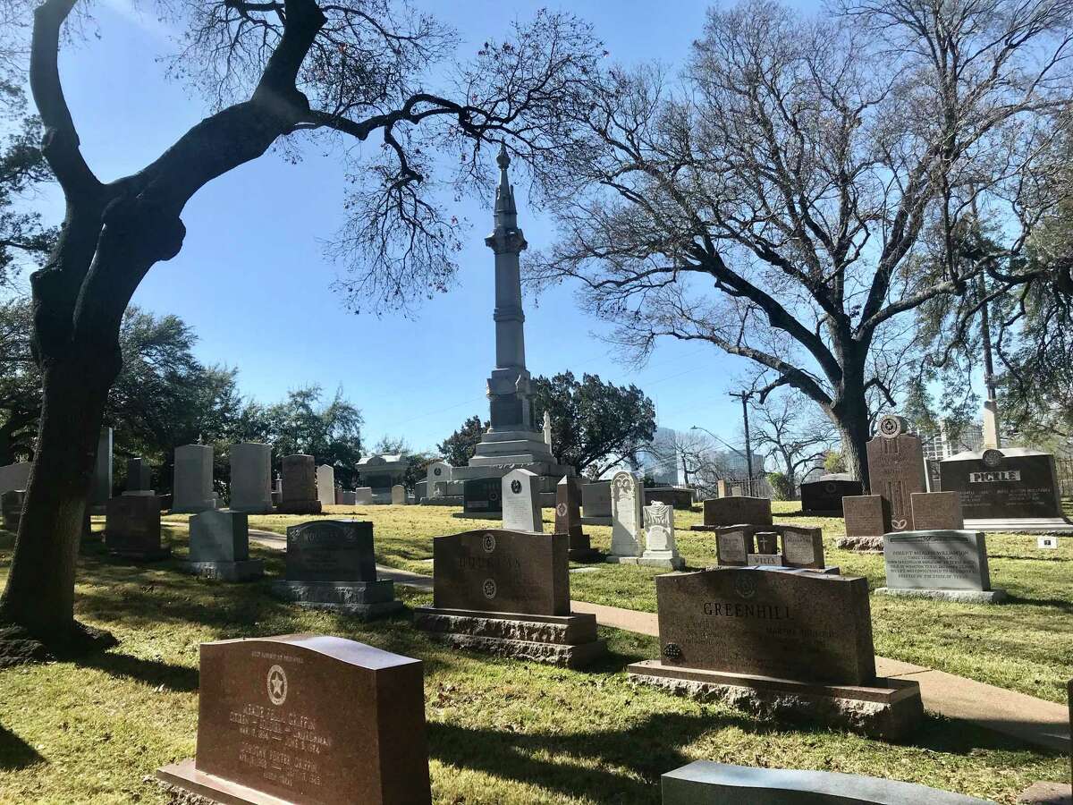 In the Texas State Cemetery in Austin, the memorial to Gov. Edmund J. Davis towers over every other monument.