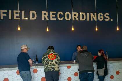 The Field Recordings tasting room — seen in the pre-pandemic times of 2019 — is located in the Tin City complex in Paso Robles.