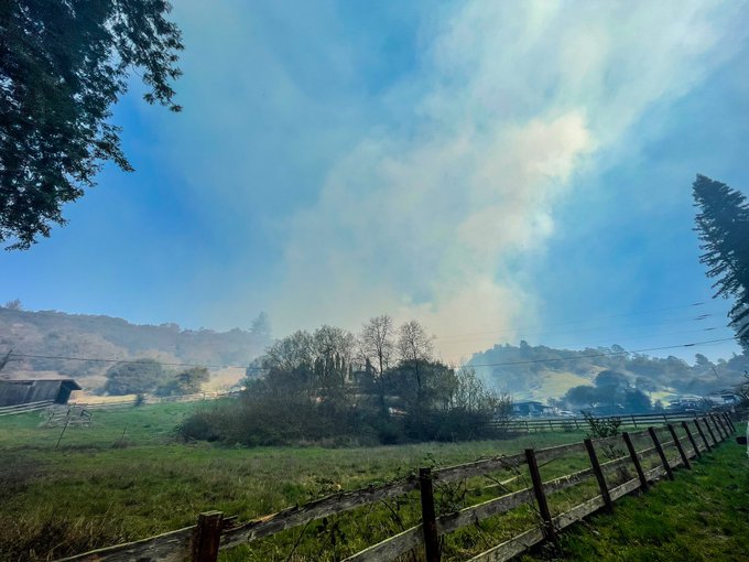 7 fires now burning in Santa Cruz, San Mateo counties - Vimarsana News