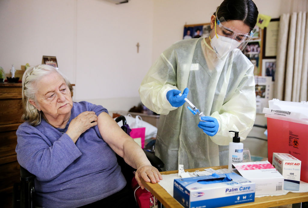 California health official says state is on track to vaccinate seniors by June