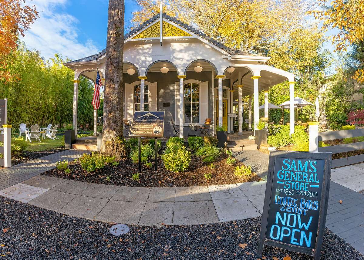 The exterior of Brannan Cottage Inn and Sam's General Store in Calistoga. Both businesses are part of the Wine Country for Safe Reopening Coalition, which recently dismissed its lawsuit against Gov. Gavin Newsom.