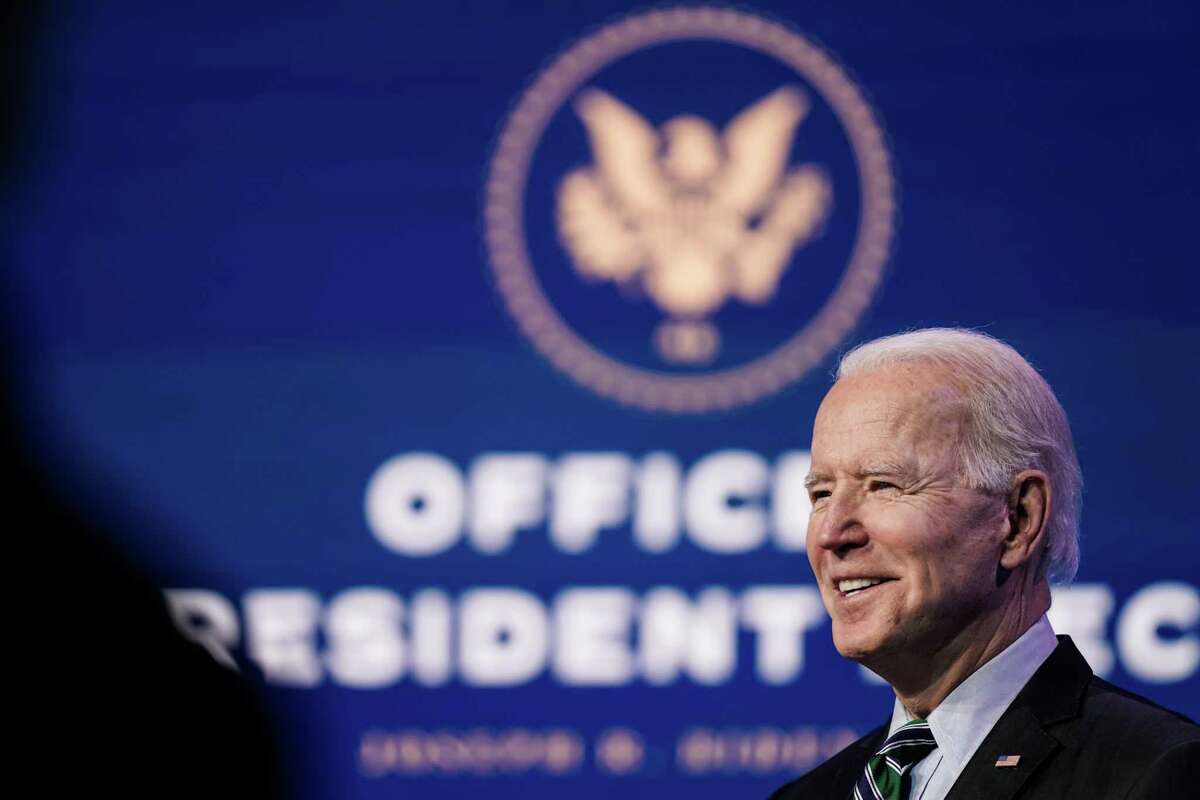 President-elect Joe Biden speaks at an event focused on his administration's science policy, at the Queen Theater in Wilmington, Del., on Saturday, Jan. 16, 2021. In an effort to mark a clean break from the Trump era, the president-elect plans to roll out dozens of executive orders in his first 10 days on top of a big stimulus plan and an expansive immigration bill. (Amr Alfiky/The New York Times)