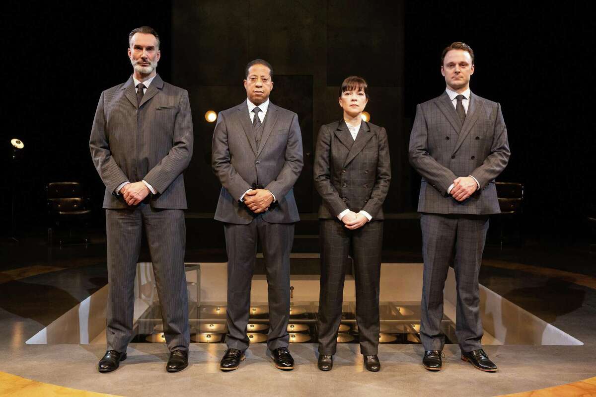 The cast of Alley Theatre's "1984"