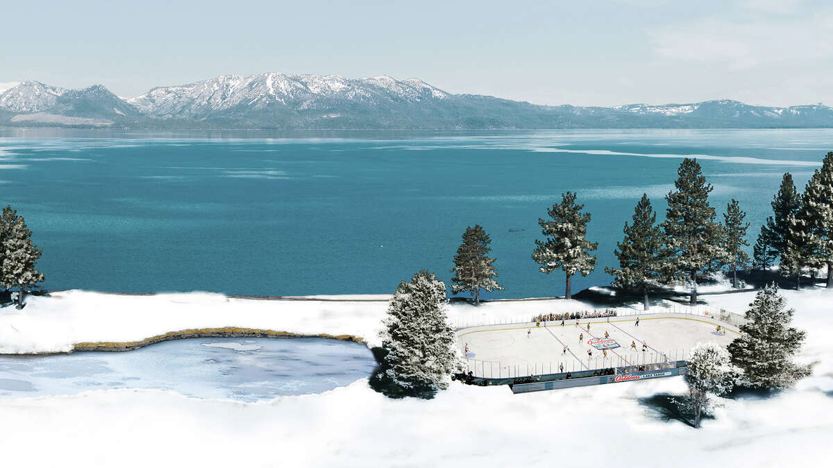 A rendering of what the NHL rink is supposed to look like at Edgewood in South Lake Tahoe.