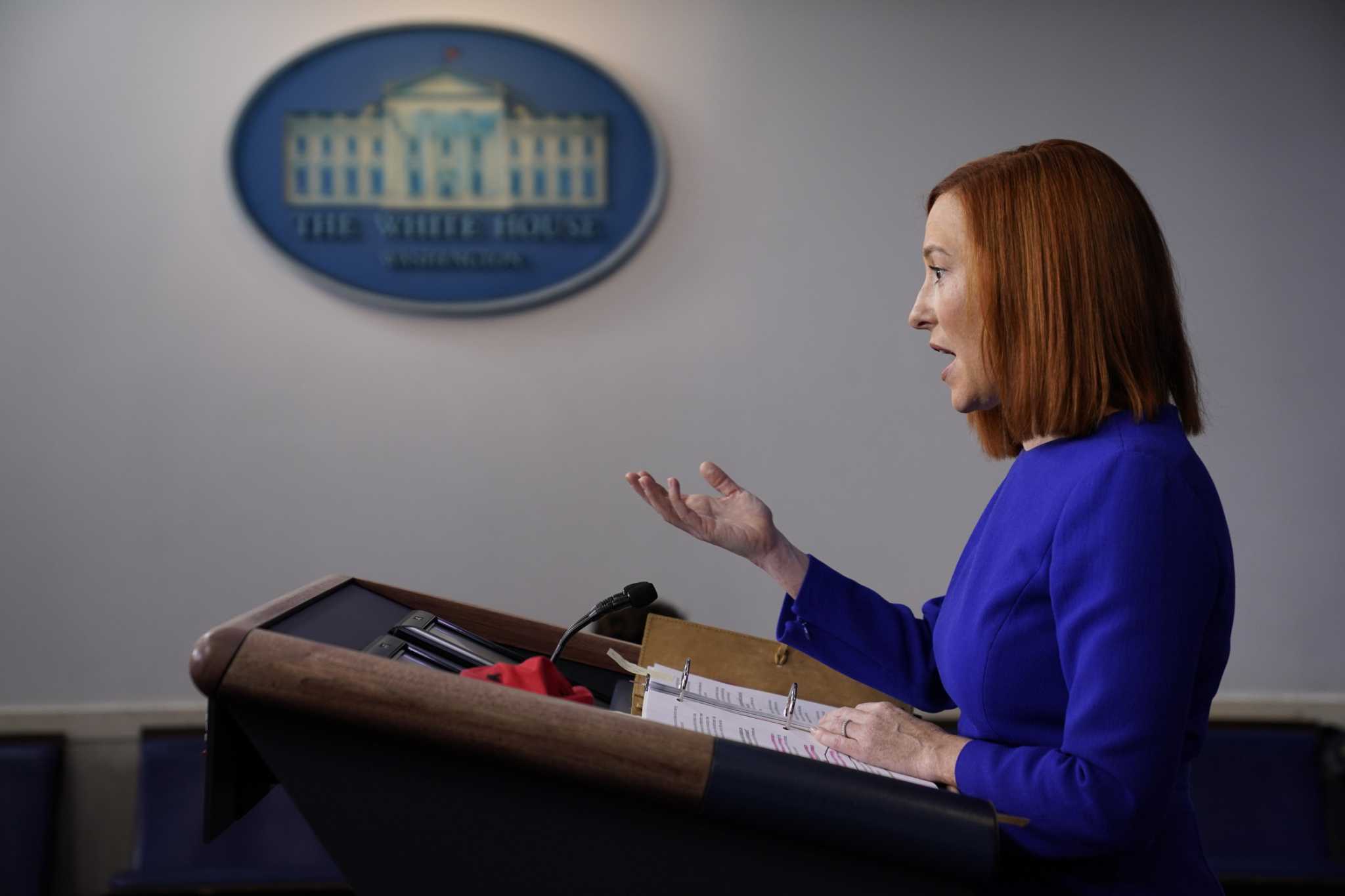 Stamford native Jen Psaki holds first press briefing as White House