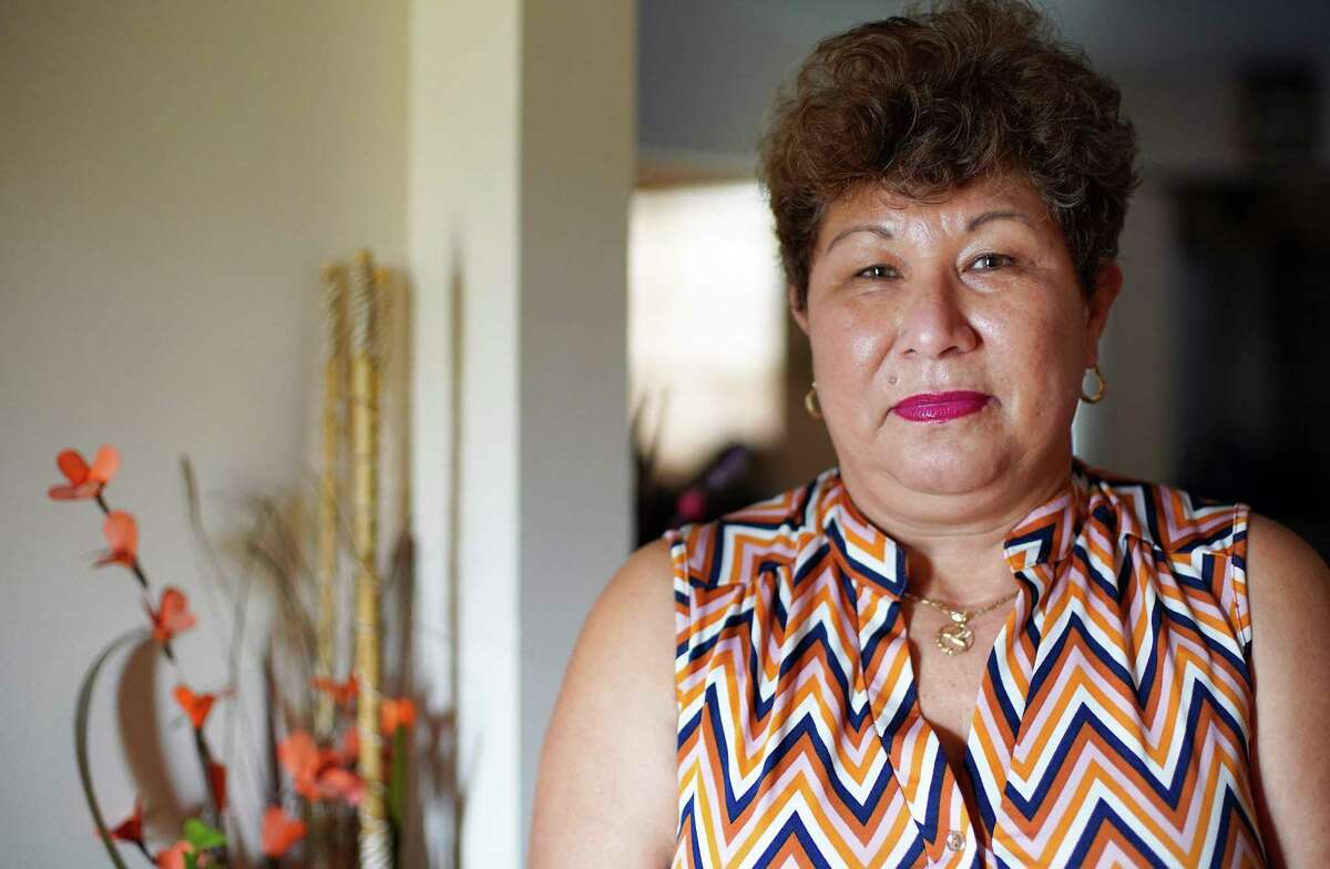 Angela Hernandez at her home in Houston on Wednesday, Jan. 20, 2021. Hernandez, has temporary protected status, could benefit from an immigration proposal by newly elected U.S. President Biden if passed by Congress.