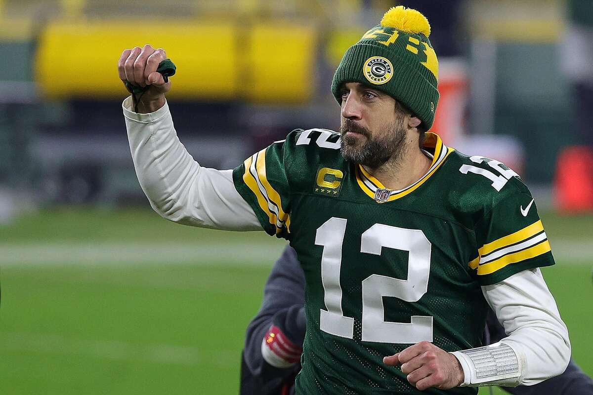 Aaron Rodgers hopes to advance to his second Super Bowl on Sunday when the Packers meet the Bucs in the NFC title game.