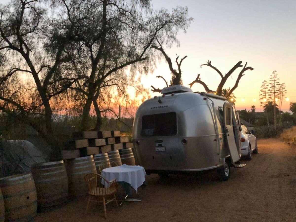 An RV site at the Inn at Tres Pinos in San Benito County.
