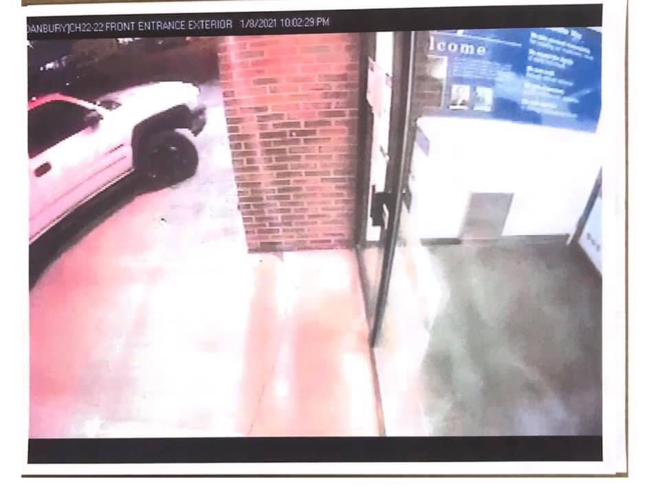 Danbury PD Driver caused ‘extensive damage’ to ster Bank building