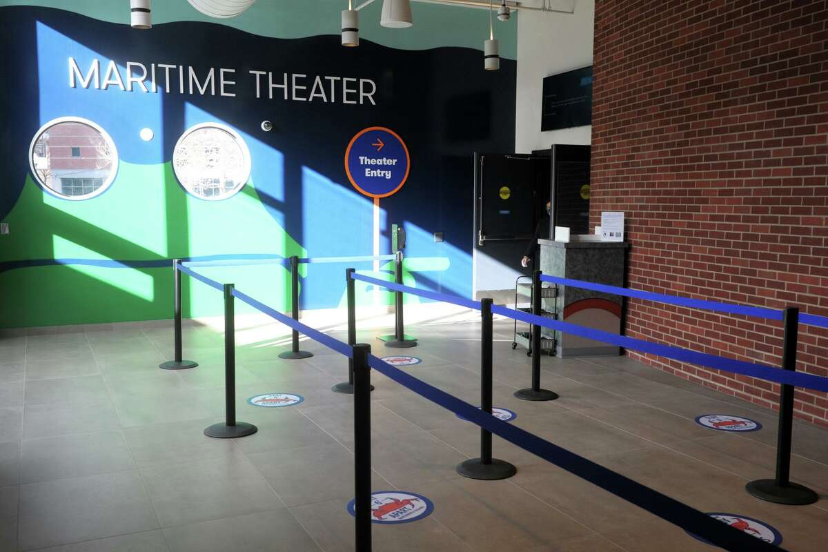 The Maritime Theater, the new 4D movie theater at the Maritime Aquarium at Norwalk, in Norwalk, Conn. Jan. 22, 2021.