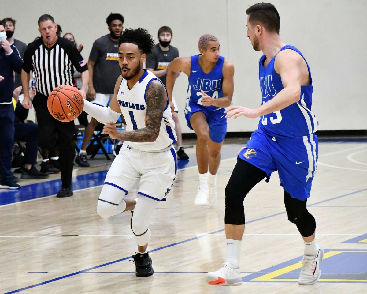 The Wayland Baptist Pioneers suffered a 72-67 Sooner Athletic Conference loss to No. 22 John Brown on Saturday in the Hutcherson Center.