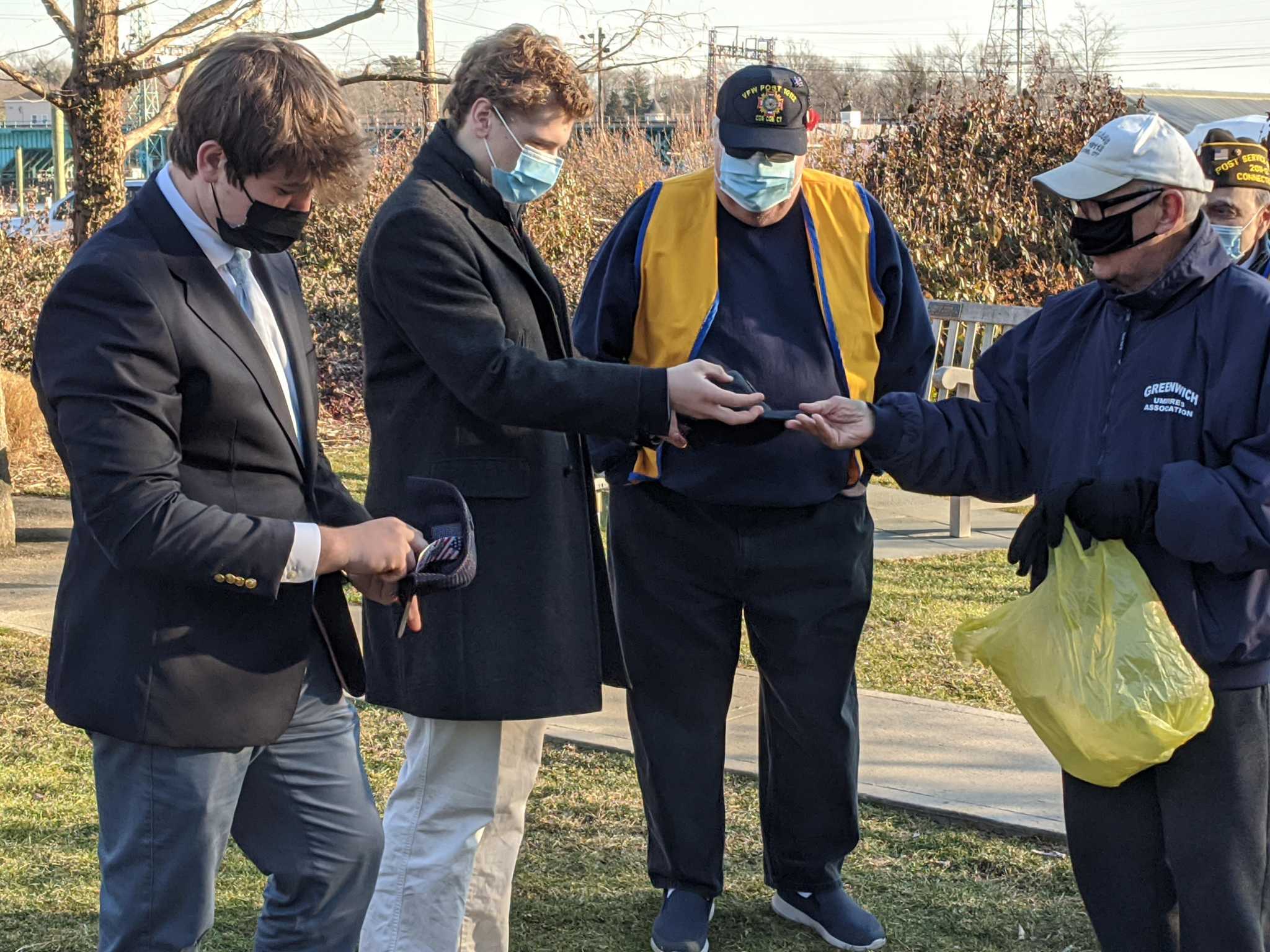Greenwich Country Day sophomores make donation to Cos Cob VFW - Vimarsana News
