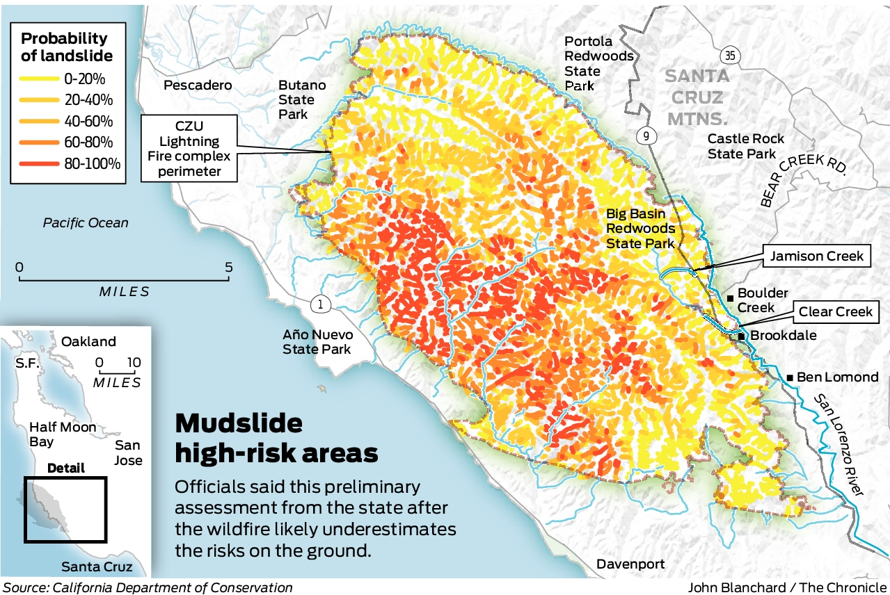 Threat of landslides prompts evacuation orders for parts of Santa