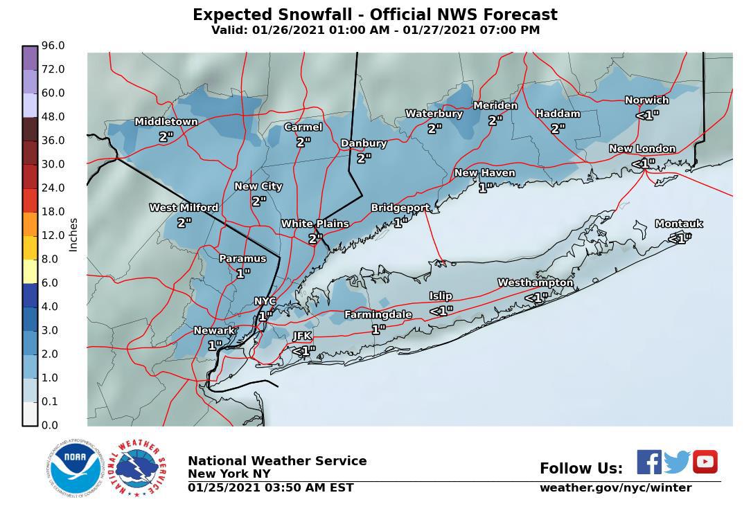 Light snow, sleet, ice headed for CT - Vimarsana News