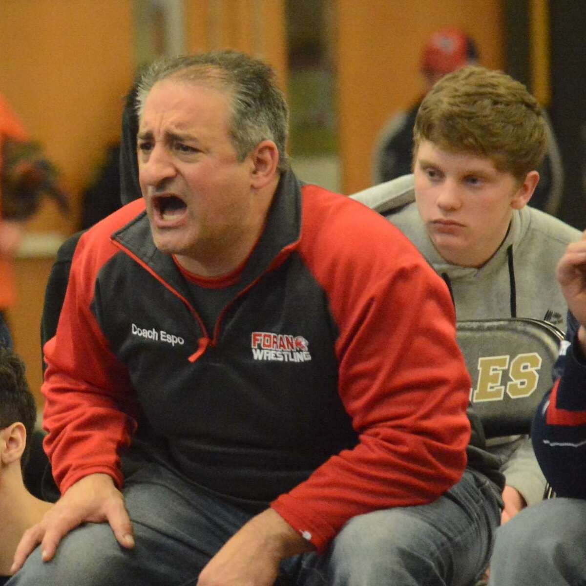 Foran wrestling coach Dave Esposito has guided his team to a pair of Class M titles and four runner-up finishes in his six seasons.