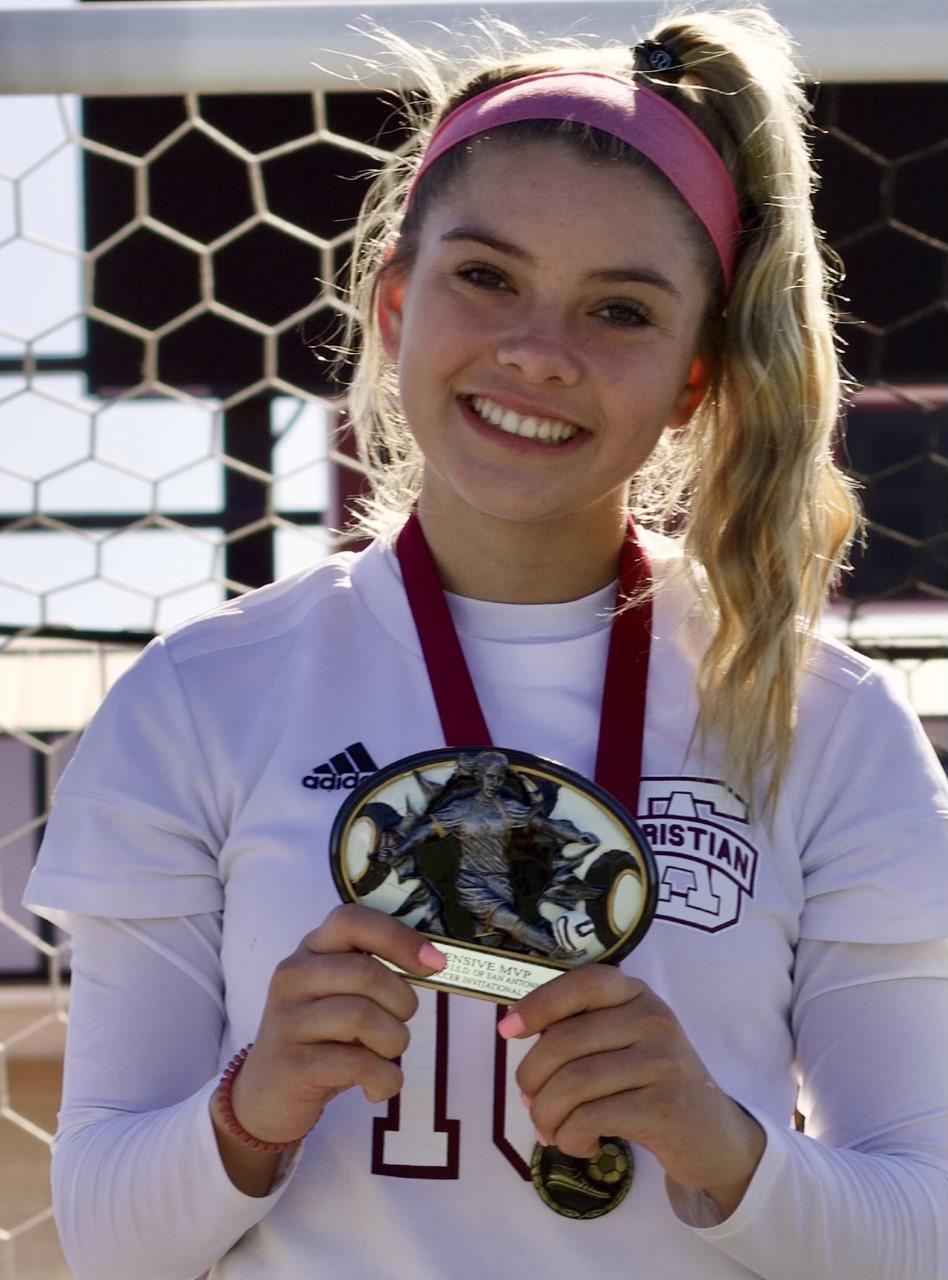 Girls soccer San Antonio Christian’s Spencer named EN Player of the Week