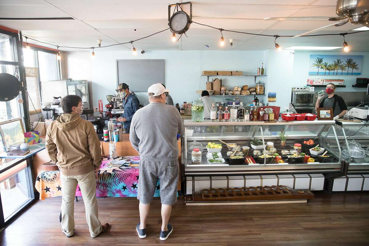 The interior of Ocean Beach Cafe near Ocean Beach in San Francisco, California on Jan. 25, 2021.