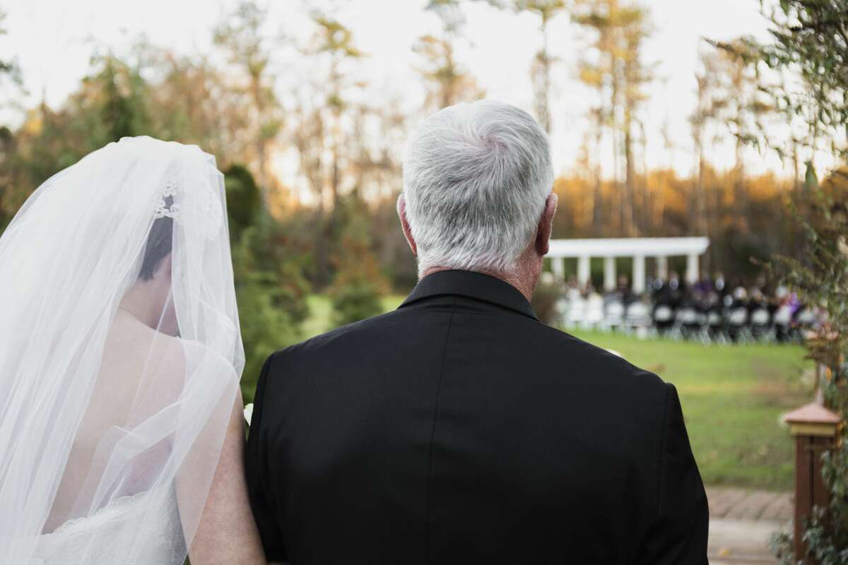 A father want's to walk his daughter alone down the aisle.