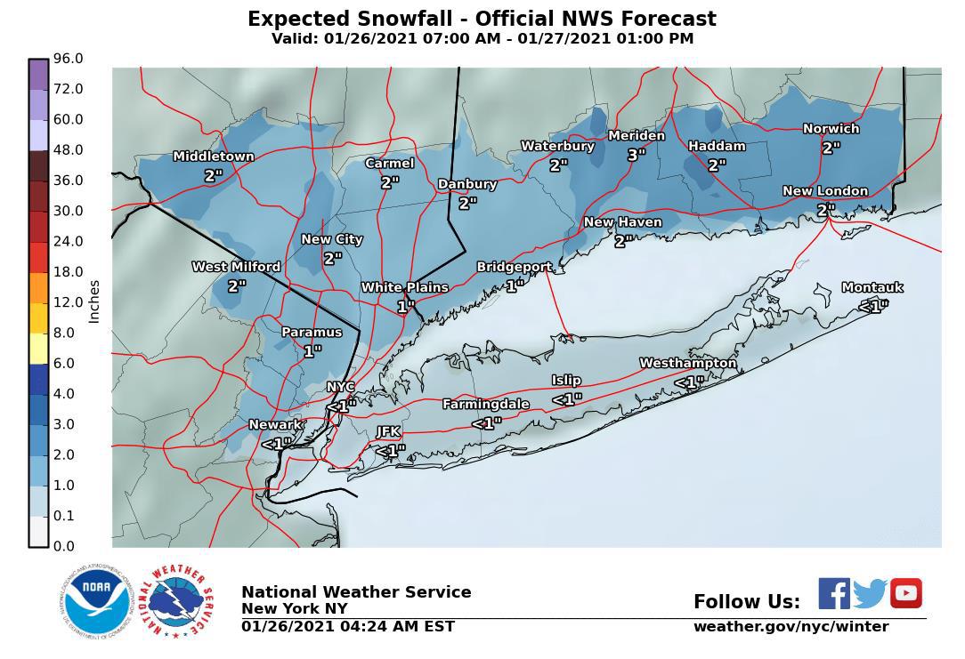 Some CT schools dismiss early ahead of snowstorm