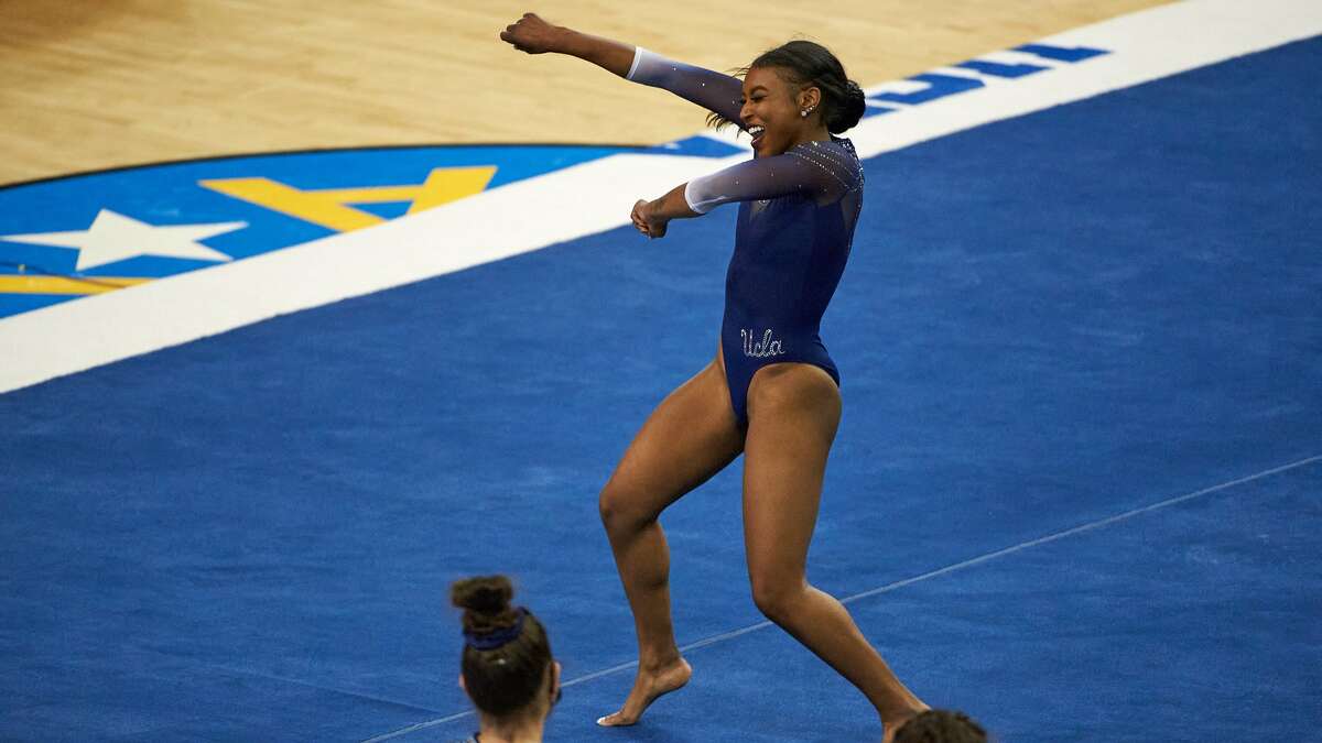 UCLA gymnast blows Simone Biles' mind with new routine