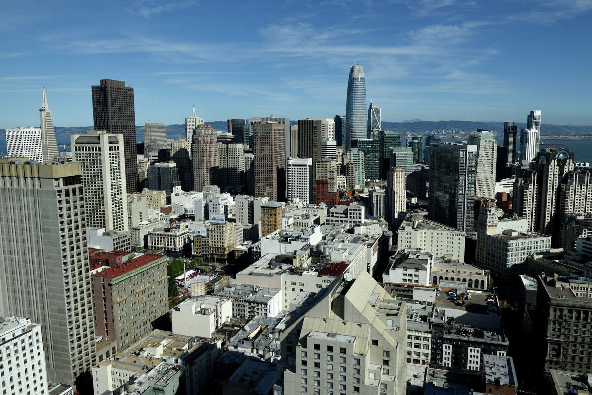 The financial district of San Francisco, California on November 14'th, 2017. (Photo by Gili Yaari/NurPhoto via Getty Images)