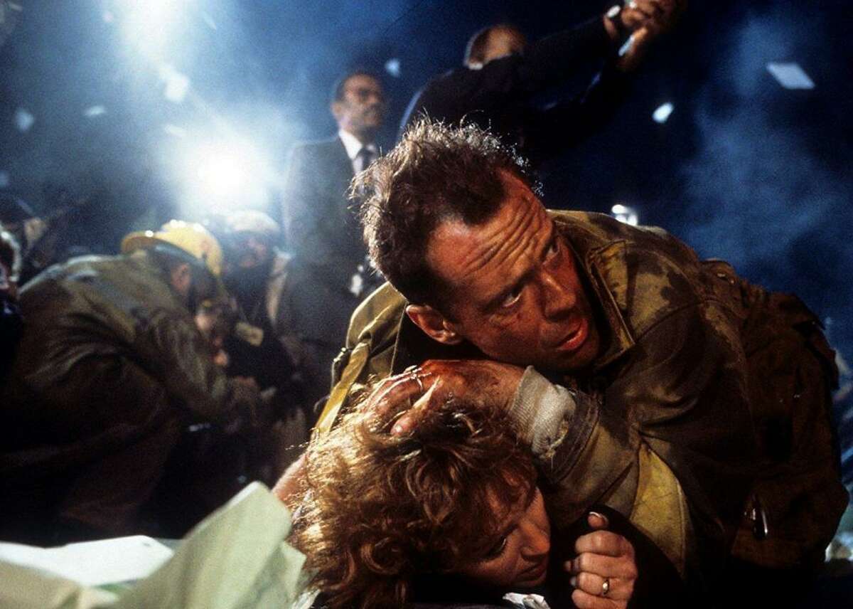 #98. Die Hard (1988) - Director: John McTiernan - Stacker score: 83.7 - Metascore: 72 - IMDb user rating: 8.2 - Runtime: 132 minutes NYPD Officer John McClane (Bruce Willis) just wants to celebrate Christmas with his estranged wife, only to find himself taking on international terrorists. The popular film would spawn multiple sequels and send Willis’ career into the stratosphere. Fun fact: in Hungary, it goes by the name “Give Your Life Expensive.”