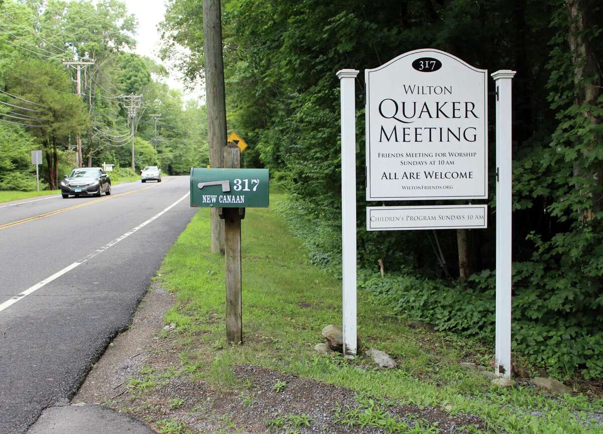 The Quakers, (Religious Society of Friends), Meeting House property in Wilton, Connecticut, is pictured during a previous year. They are sponsoring a contactless food drive at the property on Valentines’s Day, Sunday, Feb. 14, 2021, from noon until 2 p.m. The property is located at 317 New Canaan Road in Wilton, Connecticut.