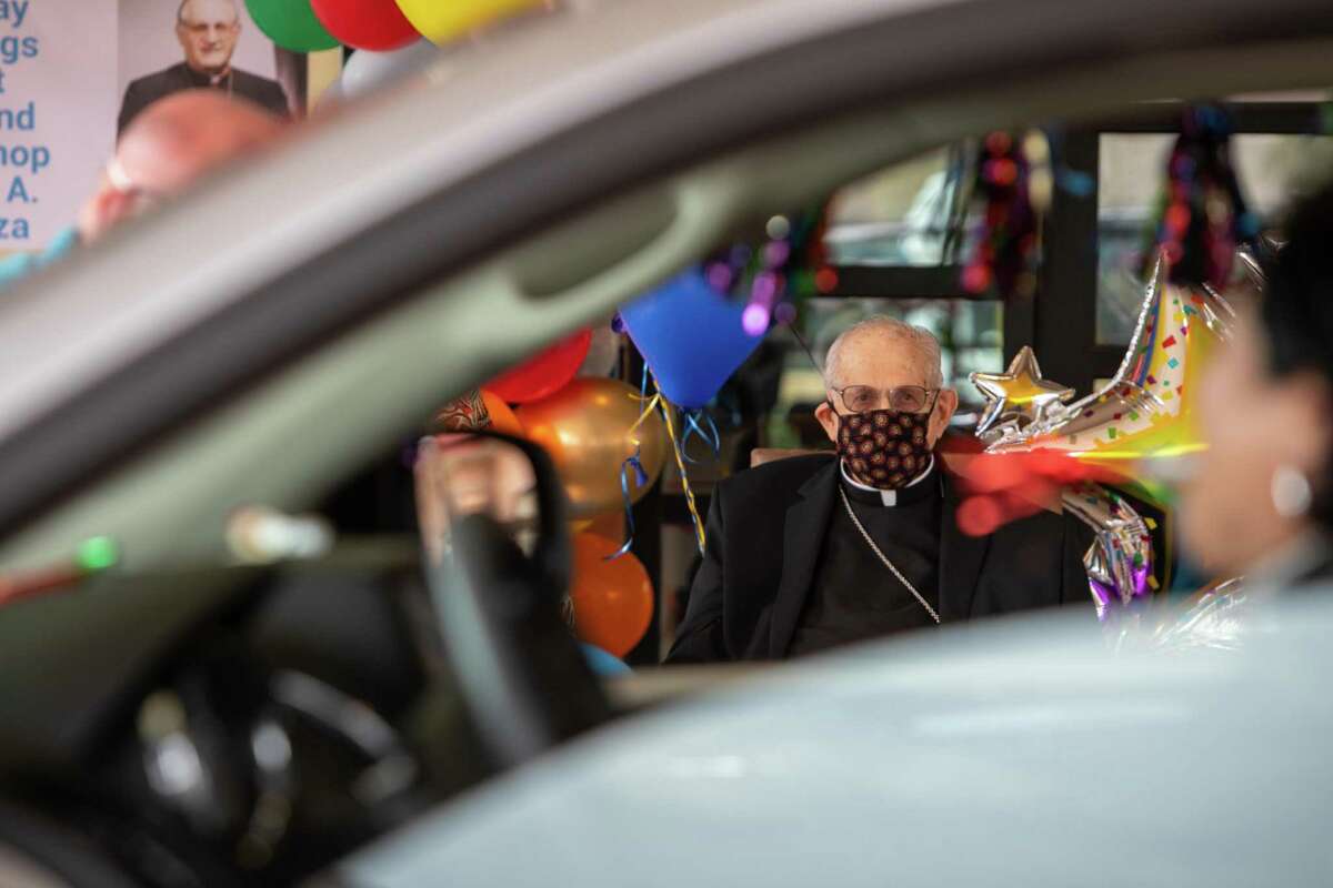 Archbishop Joseph A. Fiorenza celebrated his 90th birthday this month, with a surprise (drive-thru) bash orchestrated by friends.