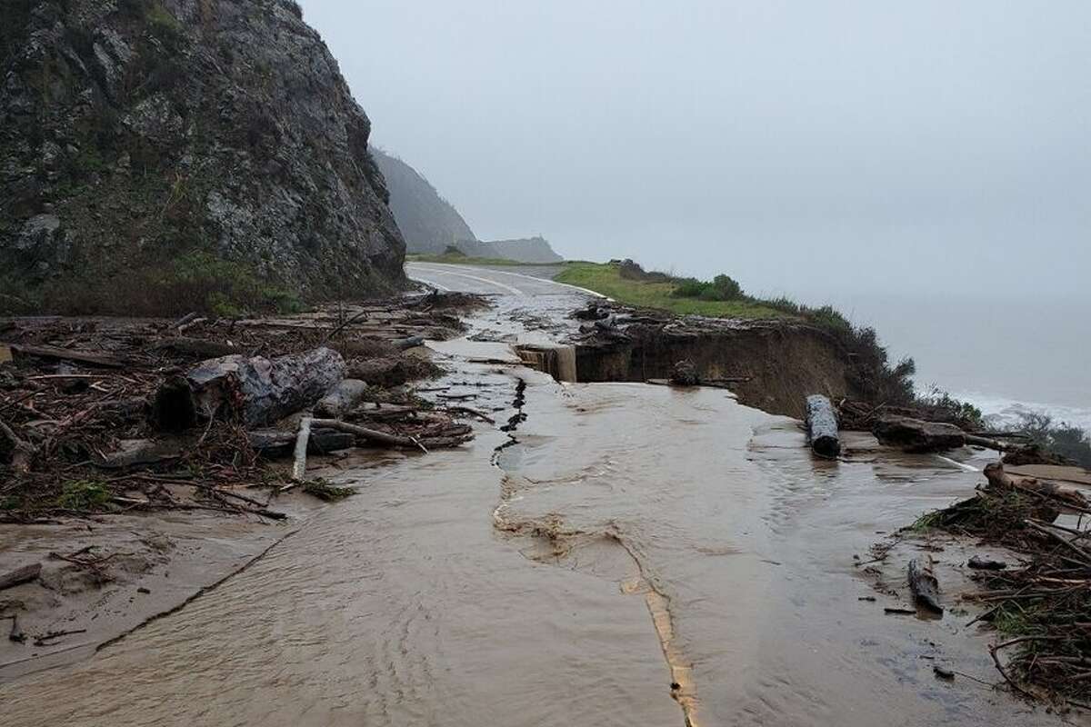 Route 1 between MPM 40 and the San Luis Obispo county line is closed due to inclement weather, debris flows, flooding and landslides, the California Highway Patrol said.