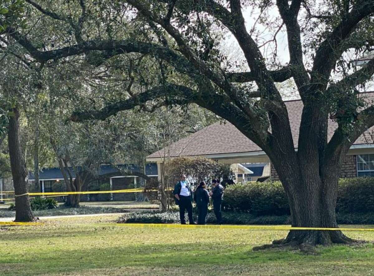 Two people have died following a shooting on Oak Vista Drive near Bridge City Friday, January 29, 2021. Photo: Kim Brent/The Enterprise