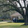 Two people have died following a shooting on Oak Vista Drive near Bridge City Friday, January 29, 2021. Photo: Kim Brent/The Enterprise