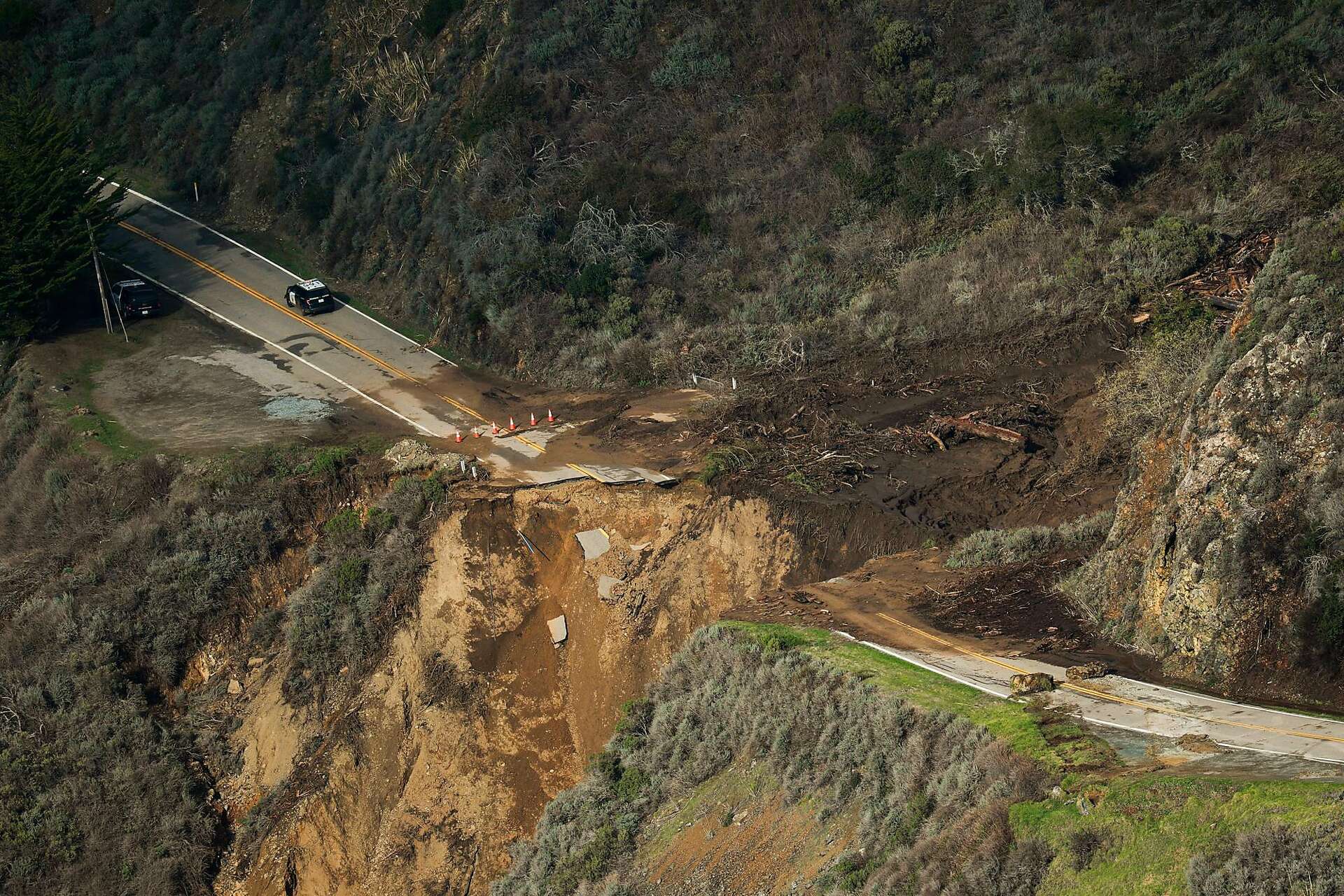 Big Sur is still accessible despite Highway 1 damage, avoiding a repeat of  2017's isolation