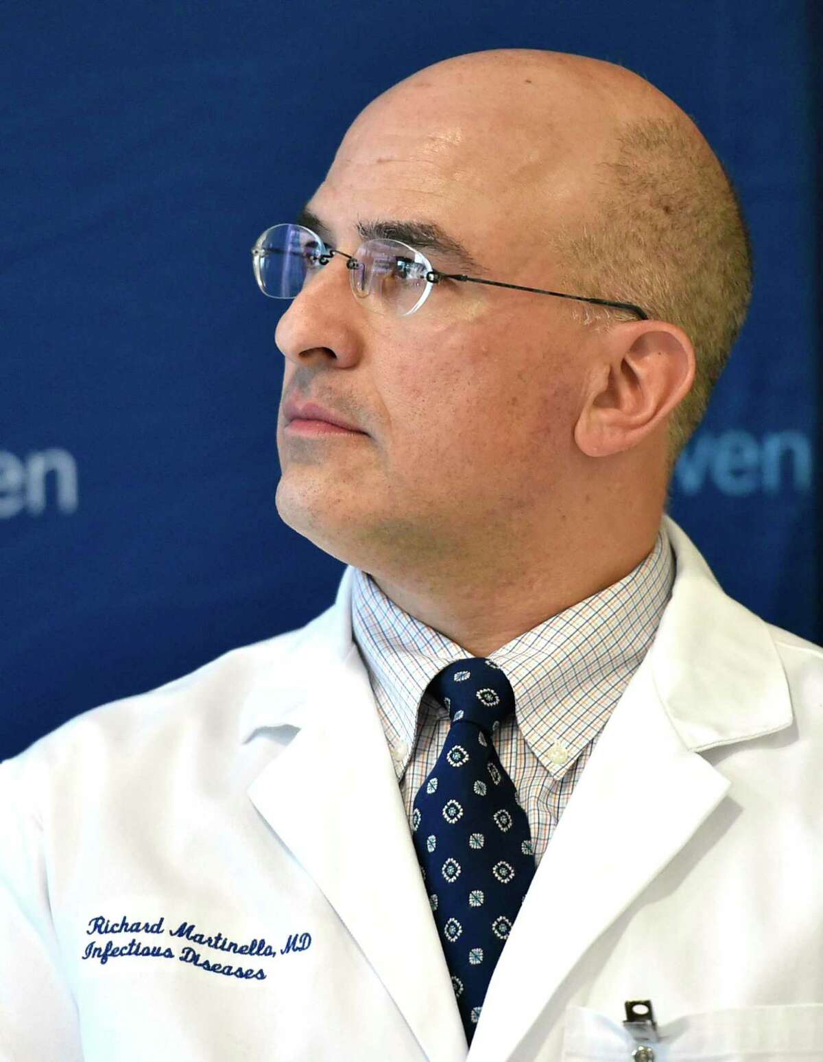 Dr. Richard Martinello, Yale New Haven Health's medical director for infection prevention, 2020.