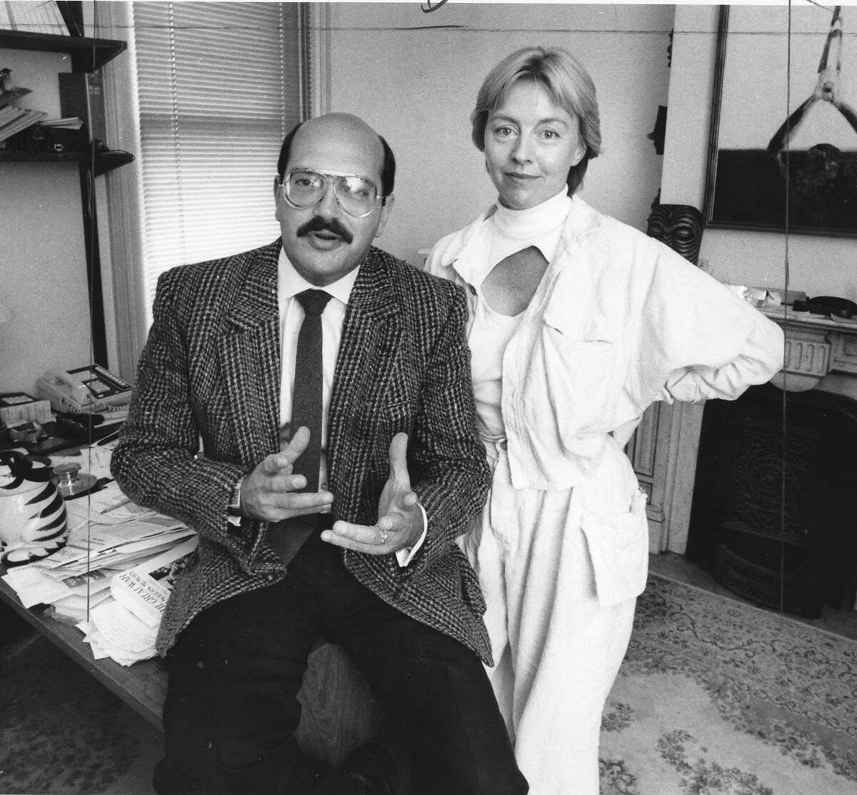 Private investigators Jack Palladino and Sandra Sutherland in 1984