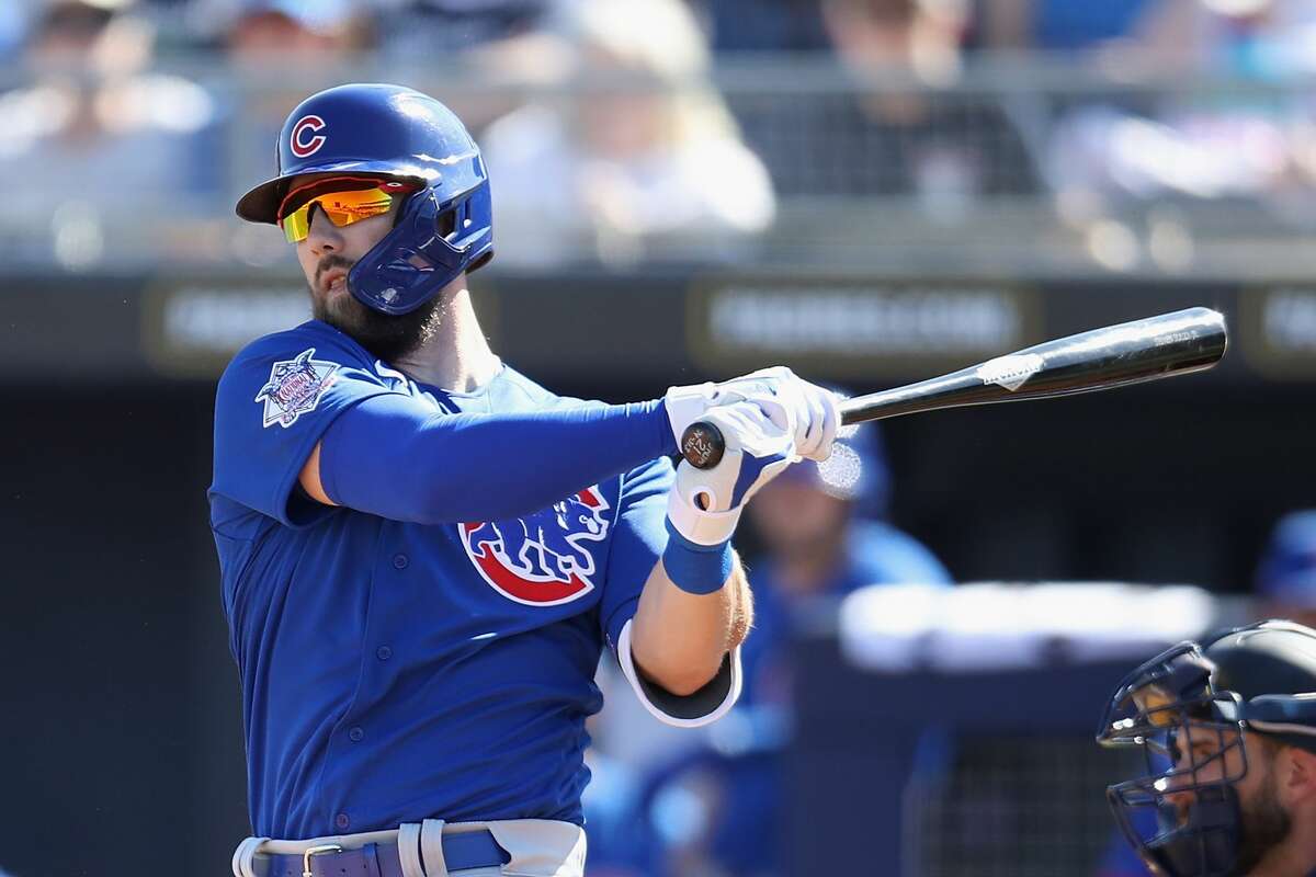 PEORIA, ARIZONA - FEBRUARY 24: Steven Souza Jr. #21 of the Chicago Cubs bats against the Seattle Mariners during the MLB spring training game at Peoria Stadium on February 24, 2020 in Peoria, Arizona. (Photo  Christian Petersen/Getty Images)